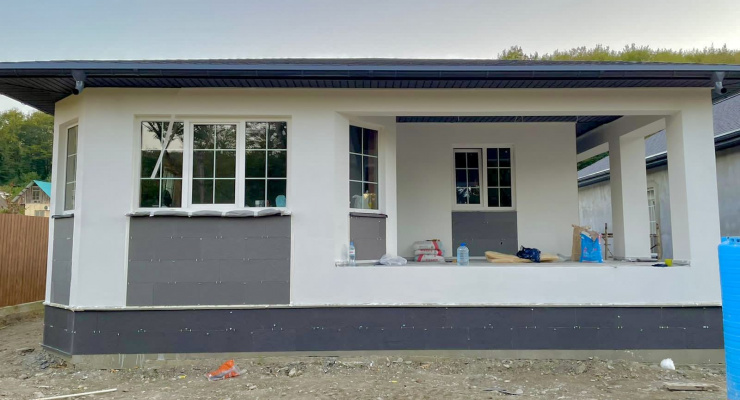 Дом с двойным ЛСТК каркасом: 154м²
